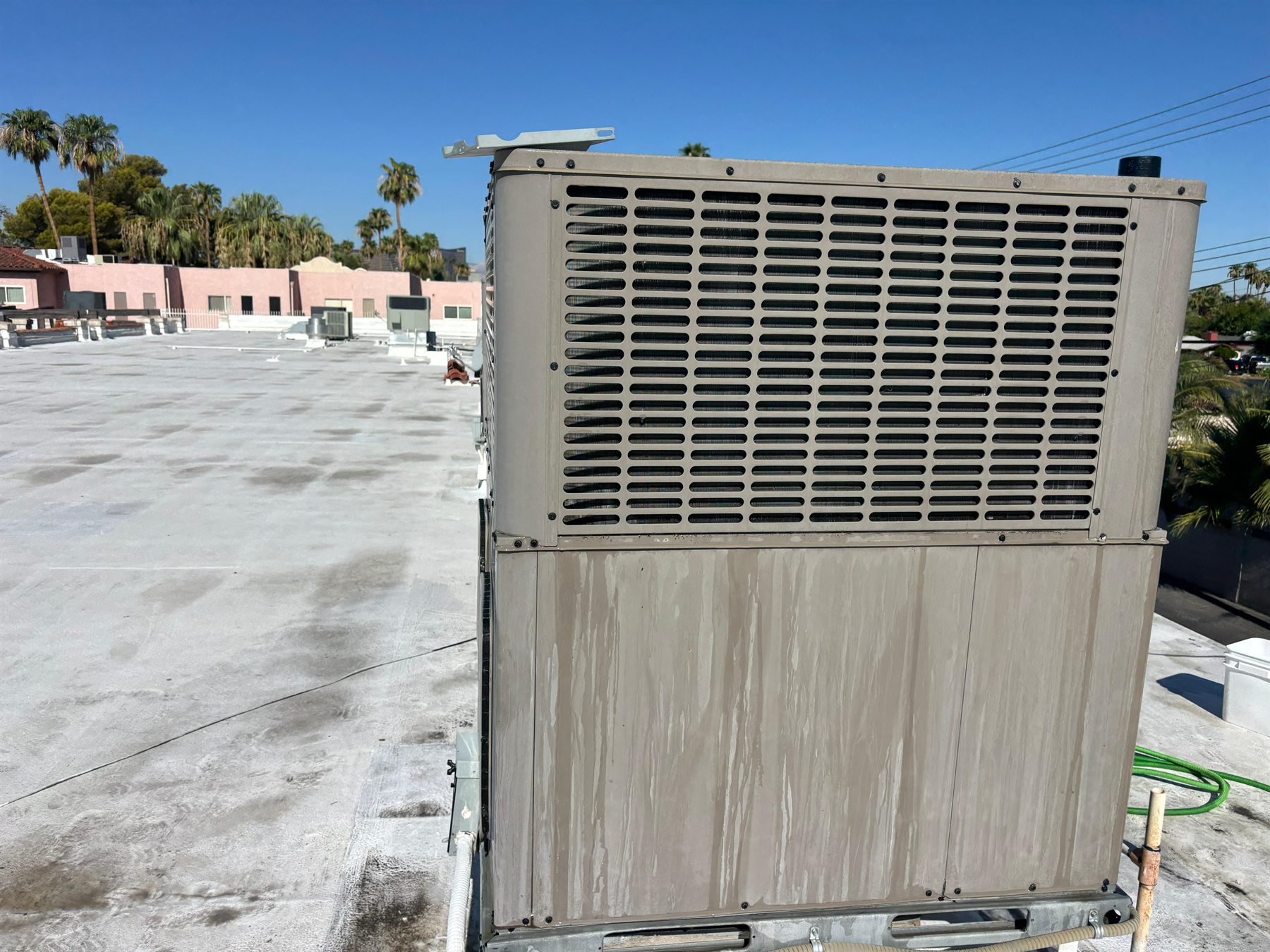 Air conditioning equipment evaluated for installation in Las Vegas
