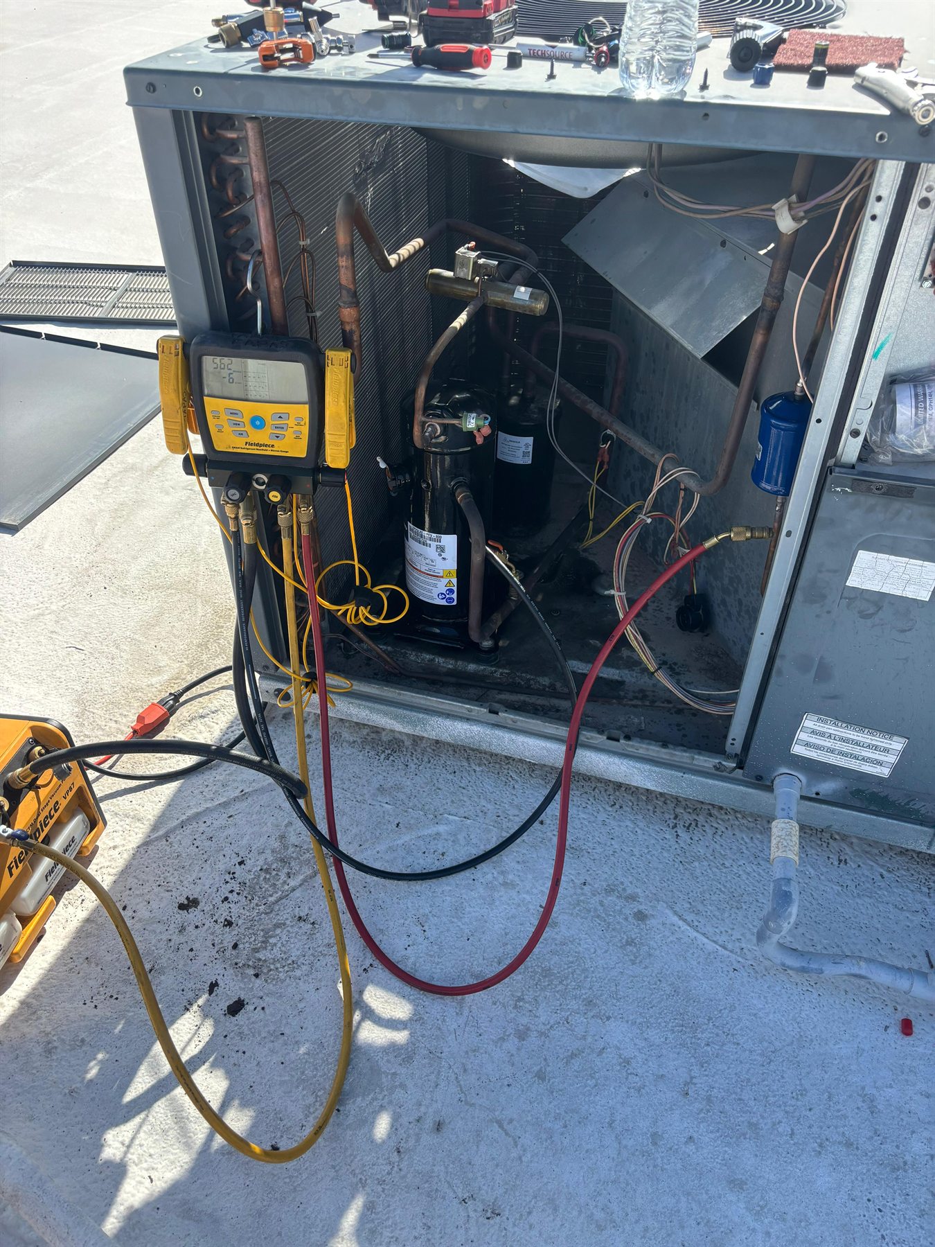 Emergency HVAC diagnosis with professional instruments in Las Vegas